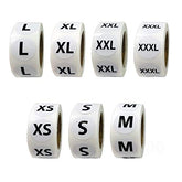 7 Sizes 3500 Pcs Clothing Size Stickers Labels Size Stickers For Clothing