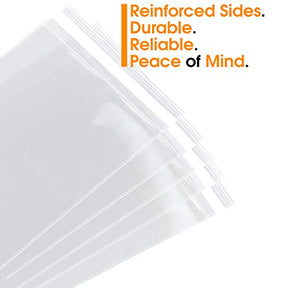 9x12 100 Count Cellophane Bags Clothing & T Shirts Clear Plastic Bags