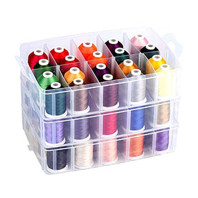 3 Layers Case Storage Box Embroidery Thread Organizer For 60 Spools