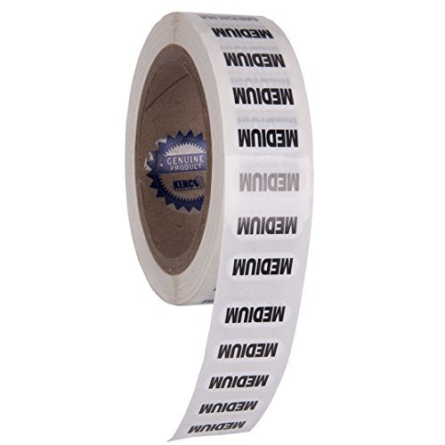 Medium Clothing Size Strip Labels 250 Strips Per Roll Clothing Size Labels