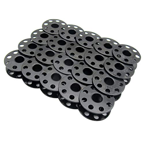 20 Pcs Black Steel Bobbins Metal Bobbins Sewing Machine Bobbins