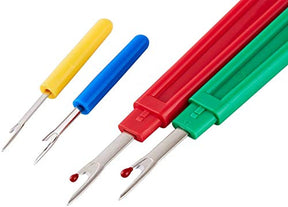 Red 2 Big And 2 Small Thread Remover Kit With 1 Thread Nipper Zipper Bag