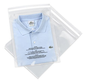 12x15 200 Count Clear Poly Bags T Shirt Plastic Bags Cellophane Bags