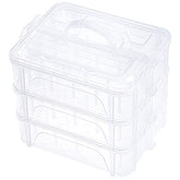 3 Layer Clear Storage Box Thread Organizer For Holding 60 Spools