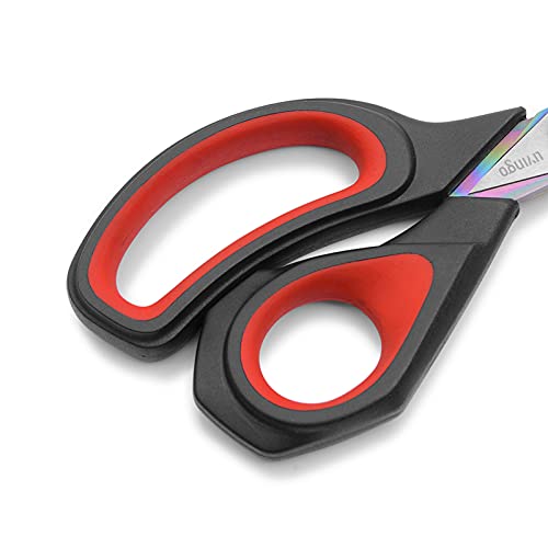 9.5 Inches Black/Red Fabric Scissors All-Purpose Stainless Steel Scissors