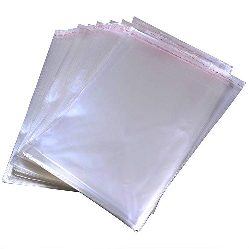 11x14 Pcs Cellophane Bags Resealable Plastic Bags Packaging Clothes