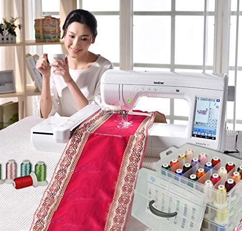 Machine Embroidery Thread Kits With Organizer Box 40 Polyester Colors