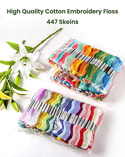 100 Colors Embroidery Floss Friendship Bracelets String With 12 Pcs Bobbins