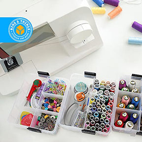 Storage Container With 18 Adjustable Compartments Craft Containers