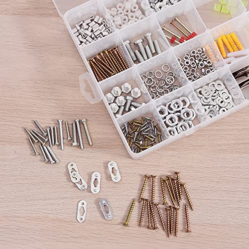 24 Grids Plastic Organizer Box Craft Storage Container With Adjustable Dividers