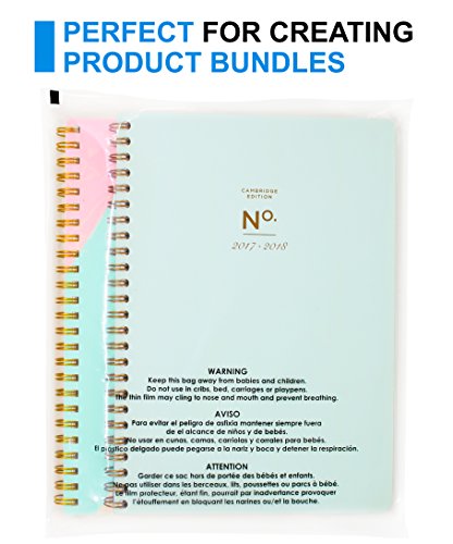 8x10 200 Count Clear Poly Bags T Shirt Plastic Bags Cellophane Bags