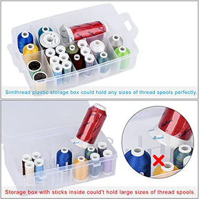 3 Layers Case Storage Box Embroidery Thread Organizer For 60 Spools
