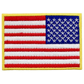 Tactical Reverse America Flag Patch Embroidered Iron On USA Military