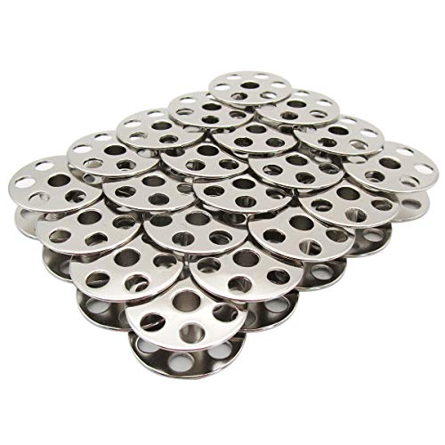 20 Pcs Large Steel Bobbins Sewing Bobbins For Double Needle Machines