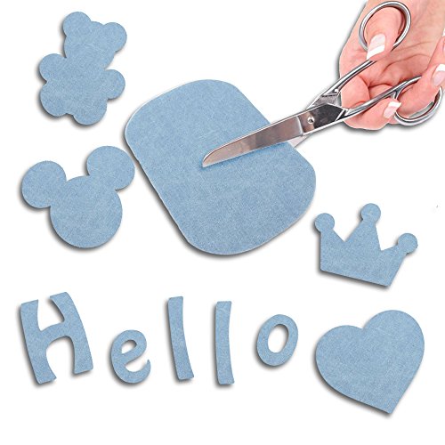 Assorted Colors 14 Pcs Fabric Iron On Patches Inside & Outside