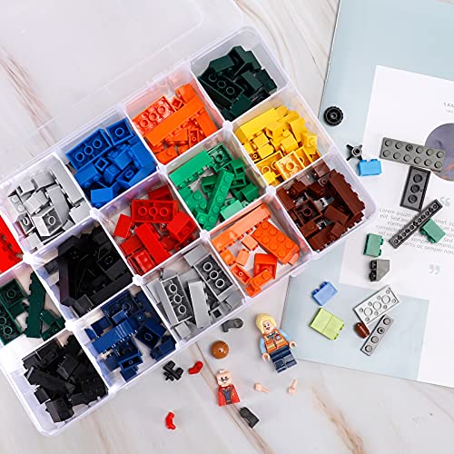 3 Pack 15 Large Grids Organizer Box 15 Compartments Plastic Storage Box With Dividers