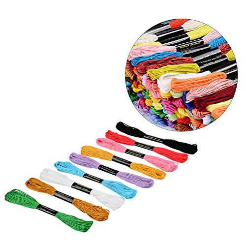 124 Skeins Embroidery Floss Cross Stitch Thread With Needles