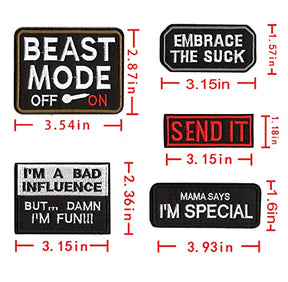 20 Pieces Tactical Military Patch Embroidery Patch Set For Military Uniforms