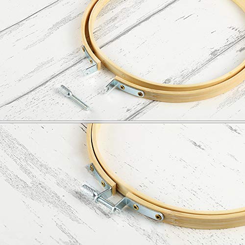 5 Inch Wooden Round Embroidery Hoops Bamboo Circle Cross Stitch Hoop