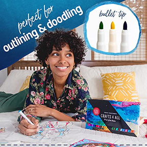24 Pack Fabric Markers For Clothes Dual Tip Permanent Textile Marker