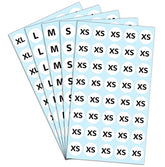 5 Sizes Pack Of 2000 Size Stickers For Clothing, Size Tags For Clothing