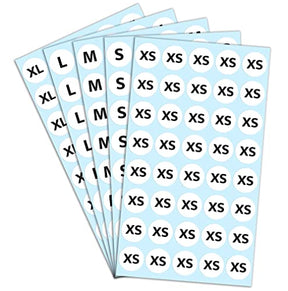 5 Sizes Pack Of 2000 Size Stickers For Clothing, Size Tags For Clothing