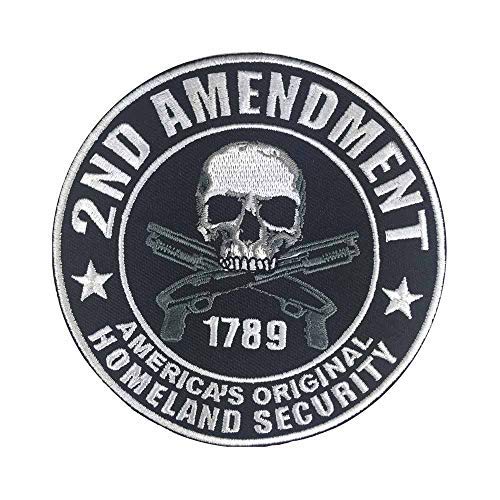 2 Pcs Skull Patch Iron On Patches Biker Patches Embroidered Patches