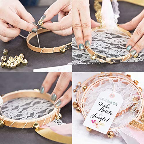 12 Pieces 3 Inch Bamboo Circle Hoops Rings For Embroidery And Cross Stitch