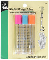 3 Count Needle Storage Tubes Plastic Needle Case Needle Holder