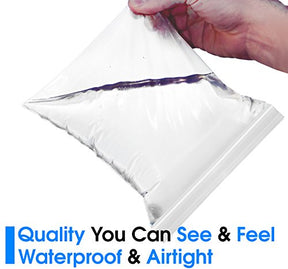 12x15 500 Count Resealable Plastic Bags Poly Bag Packaging Clothes