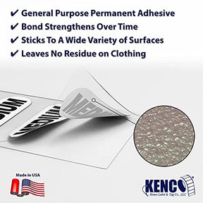 Medium Clothing Size Strip Labels 250 Strips Per Roll Clothing Size Labels
