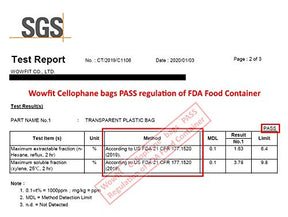 6x9 Inches 100 Count Cellophane Plastic Bags Resealable Plastic Bags