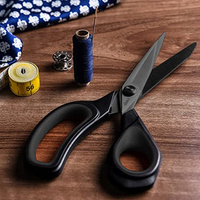 9.5 Inches Light Black/Black Fabric Scissors All-Purpose Stainless Steel Scissors