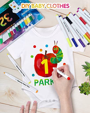 32 Colors Permanent Fabric Pens Fabric Markers Art Markers Set