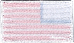 2 Pcs Hook & Loop USA Flag Patch Sew On America Patch