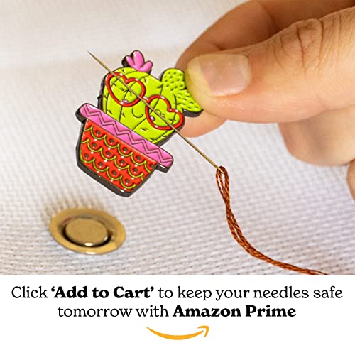 4 Pack Magnetic Needle Minder For Cross Stitch Needle Keepers For Sewing