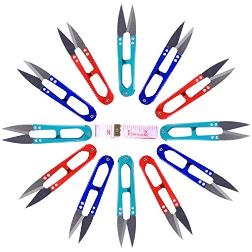 12Pcs Sewing Scissors Clippers Embroidery Thread Cutter Snip Scissor
