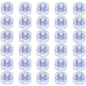 30 Pack Style Sa156 Sewing Machine Bobbins Plastic Bobbins