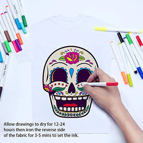 30 Colors Fabric Markers Fabric Permanent Marker For T-Shirts Clothes