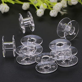 50 Pack Style Sa156 Sewing Machine Bobbins Plastic Bobbins