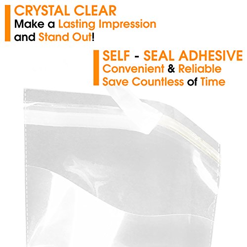 9x12 100 Count Cellophane Bags Clothing & T Shirts Clear Plastic Bags