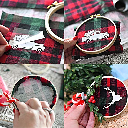 12 Pieces 3 Inch Bamboo Circle Hoops Rings For Embroidery And Cross Stitch
