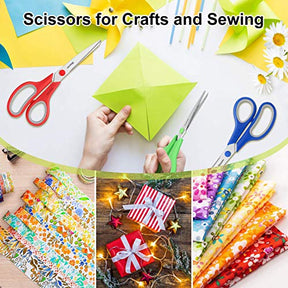 3 Pack Red Green Blue Scissors Sewing Scissors Craft Scissors