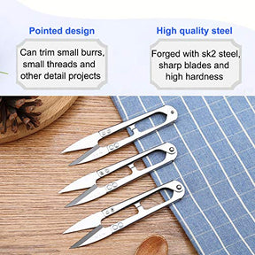 Multipurpose 3Pcs Sewing Scissors Clippers Embroidery Thread Cutter
