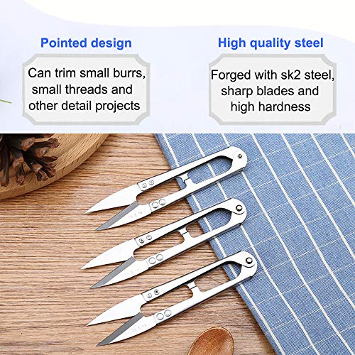 Multipurpose 3Pcs Sewing Scissors Clippers Embroidery Thread Cutter