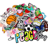 60 Pcs Random Assorted Styles Embroidered Iron On Applique Patches