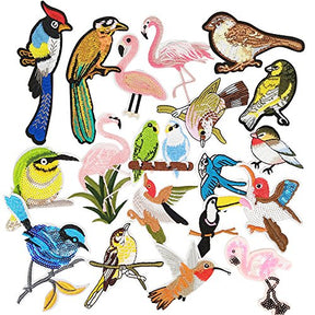 20 Birds Pcs Embroidered Patch Sew On Patch Applique Patches