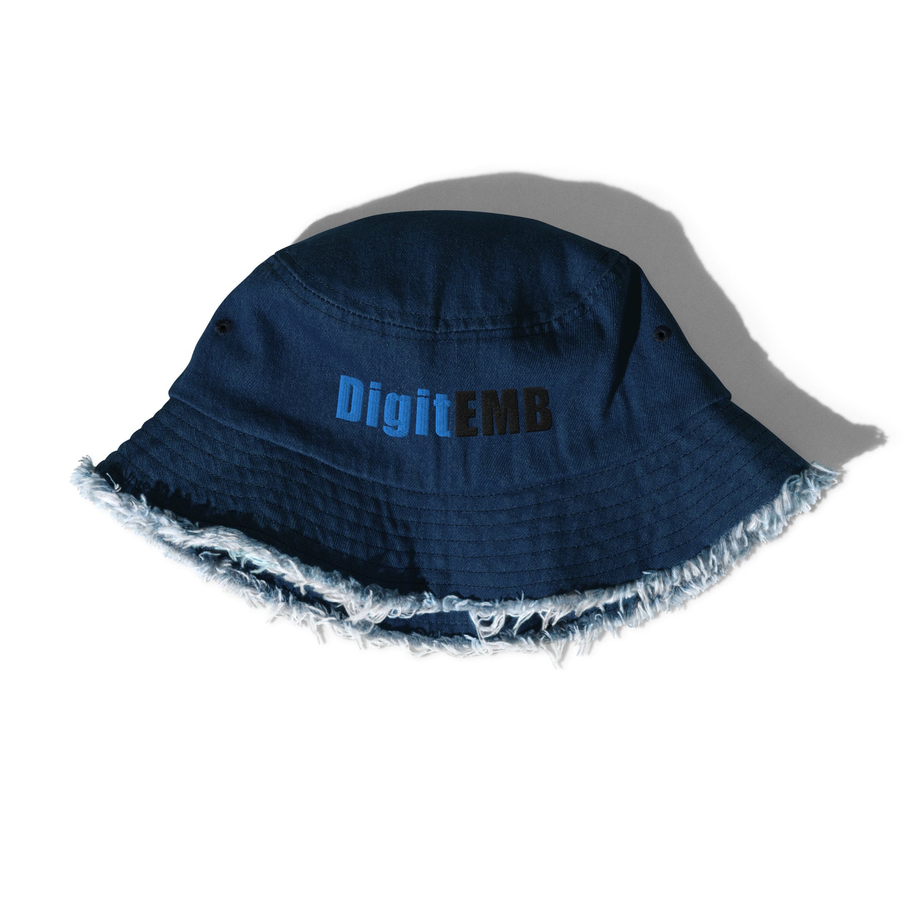 Distressed Denim Bucket Hat