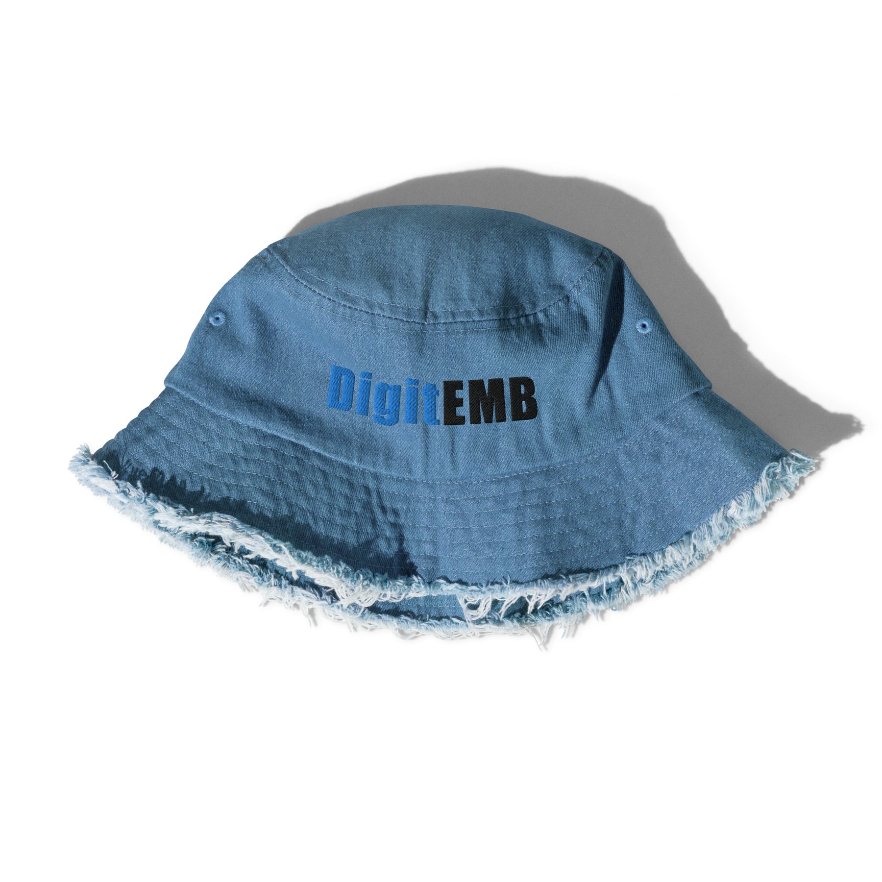Distressed Denim Bucket Hat